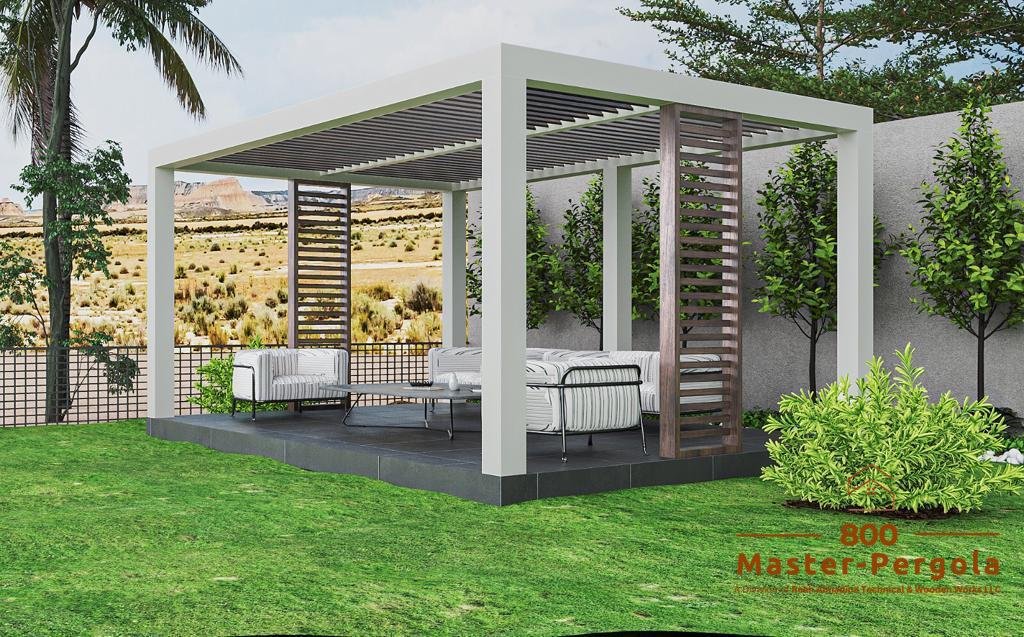 Modern Pergola Supplier with roof in Dubai